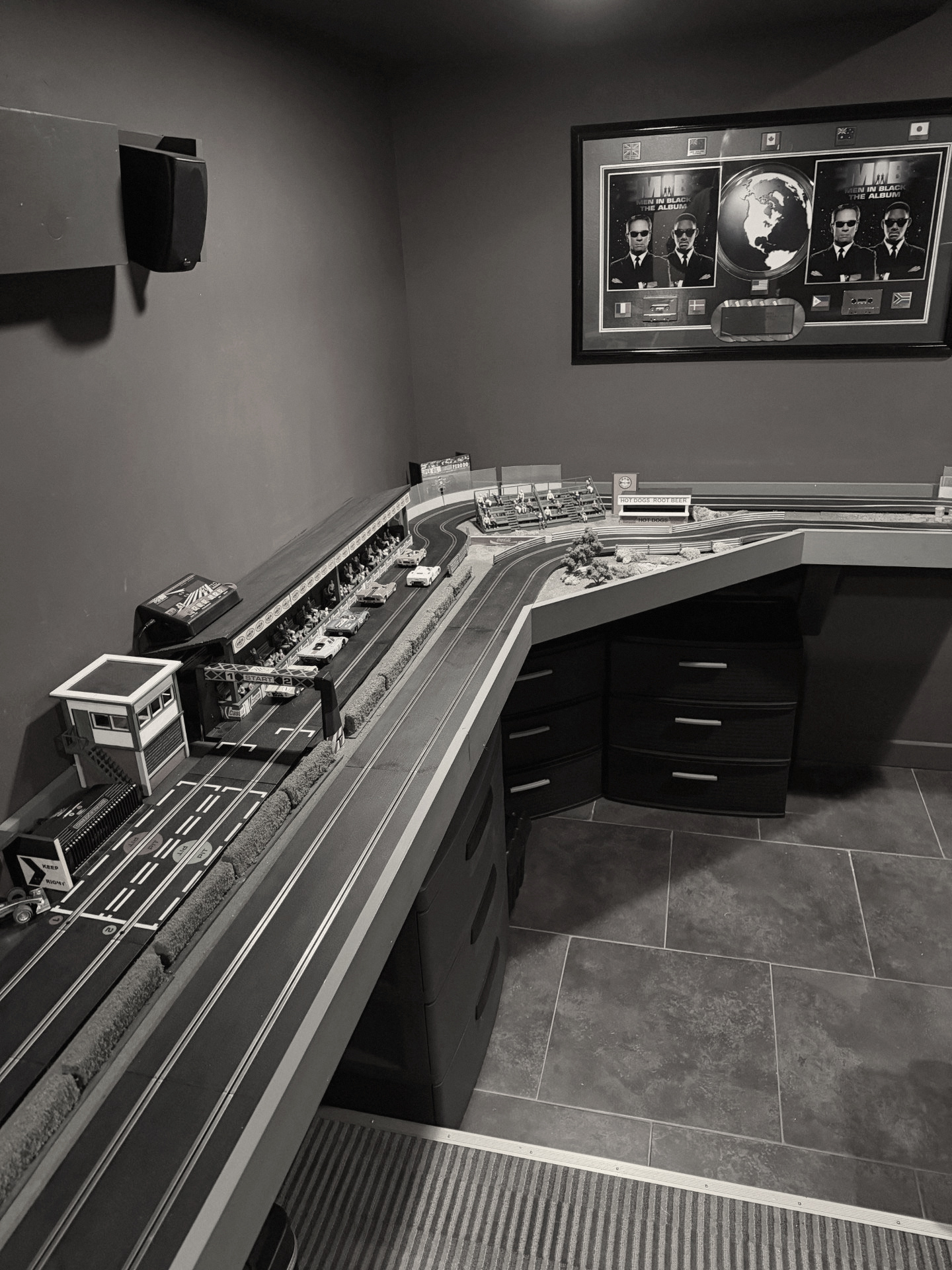 Slot car racing track in The 110